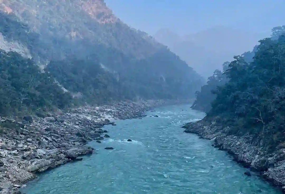 A serene view of Uttarakhand valley