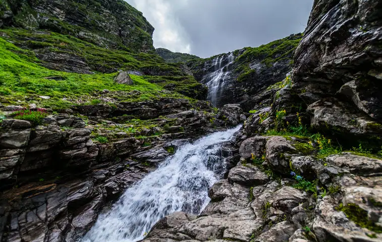 Waterfall trekking