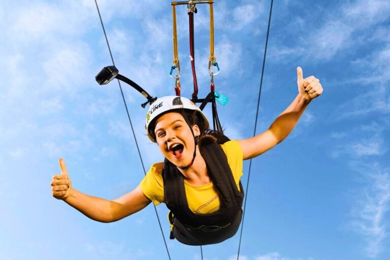 flying fox in Rishikesh