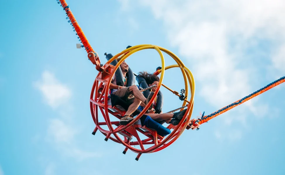 Reverse bungee in Rishikesh